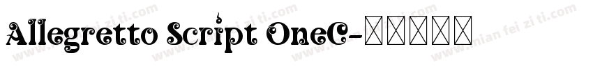 Allegretto Script OneC字体转换